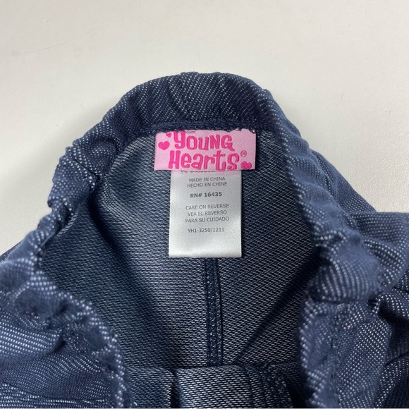 NWOT Young Hearts Blue Jegging Size 3T - Picture 3 of 6